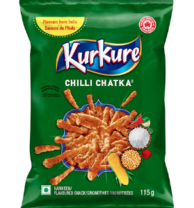 Kurkure Chilli Chatka Snacks, 115 Gram