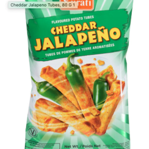Cheddar Jalapeno Tubes - 80g